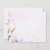 Papier Lavender Gold Floral Wedding Save the Date (Dos)