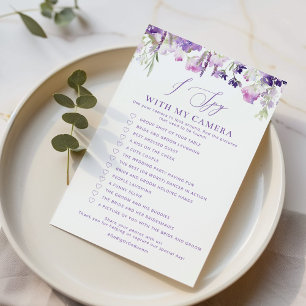 Papier Lavender j'espionne avec mon mariage de caméra jeu