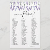 Papier Lavender What's In Your Purse Game (Devant)