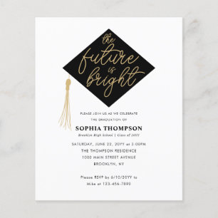 Papier L'avenir du budget est brillant Casquette de grade