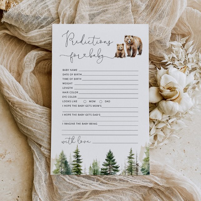 Papier L'aventure attend les prédictions de l'ours pour b (Créateur téléchargé)