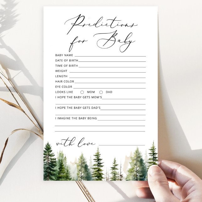 Papier L'aventure attend les prédictions forestières pour (Créateur téléchargé)