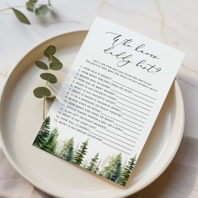 Papier L'aventure attend Qui connaît papa meilleur jeu (Créateur téléchargé)