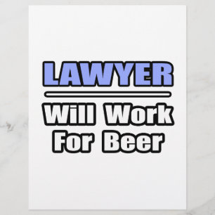 Papier L'Avocat... Travaillera Pour La Bière