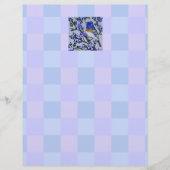 Papier Lazuli Bunting stationnaire (Devant)