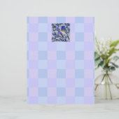 Papier Lazuli Bunting stationnaire (Debout devant)
