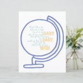 Papier Le Baby shower d'aventure du jeu de pin (Debout devant)