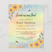 Papier Le budget doux comme peut être Baby shower invitat (Devant)