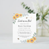 Papier Le budget doux comme peut être Baby shower invitat (Debout devant)