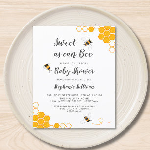 Papier Le budget doux comme peut être Baby shower invitat