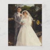 Papier Le budget encourage à l'Invitation photo du 40e an (Dos)