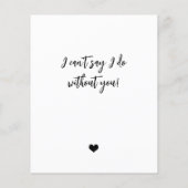 Papier Le budget sera-tu ma proposition de photo de fille (Dos)