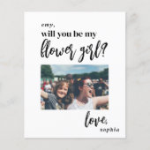 Papier Le budget sera-tu ma proposition de photo de fille (Devant)