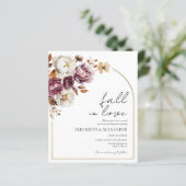 Papier Le budget tombe amoureux | Faire-part de mariage p (Debout devant)