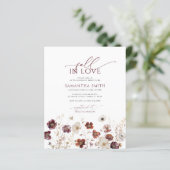 Papier Le Budget Tombe Dans L'Amour Invitation À La Douch (Debout devant)