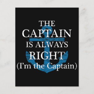 Papier Le capitaine a toujours raison et je suis le capit