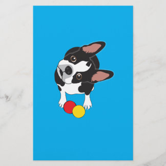 Papier Le cavalier du Boston Terrier