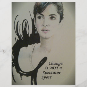 Papier Le changement n'est pas un spectateur Sport Art Im