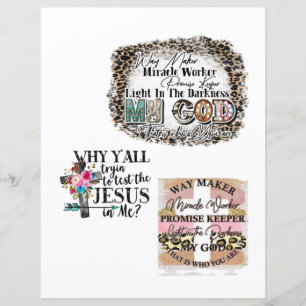 Papier Le chrétien religieux Jésus cite la Bible Verse