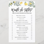 Papier Le citron serait la mariée plutôt Fête des mariées (Devant)