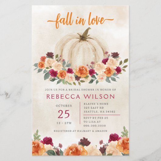 Papier Le Citrouille budgétaire tombe dans l'amour Fête d (Devant)