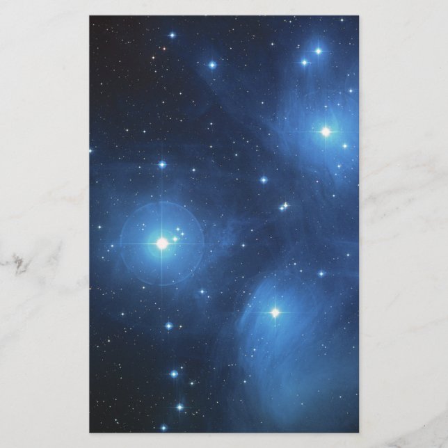Papier Le cluster étoiles des Pléiades (Devant)