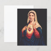 Papier Le Cœur immaculé de Marie (Devant / Derrière)