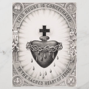 Papier Le Cœur très saint de Jésus Symbole du Divin
