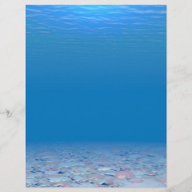 Papier Le fond de la mer (Devant)