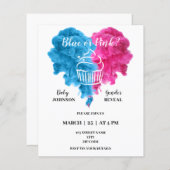 Papier Le genre de boxe révèle les invitations de la fête (Devant / Derrière)