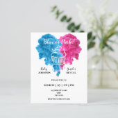 Papier Le genre de boxe révèle les invitations de la fête (Debout devant)