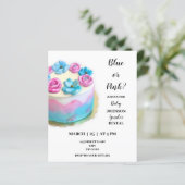 Papier Le genre de gâteau révéler l'invitation (Debout devant)