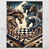 Papier Le jeu des chevaliers - les échecs rencontre l'ima (Dos)