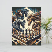 Papier Le jeu des chevaliers - les échecs rencontre l'ima (Debout devant)