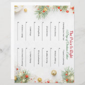 Papier Le Juste Prix - Édition 12 Jours de Noël (Devant / Derrière)