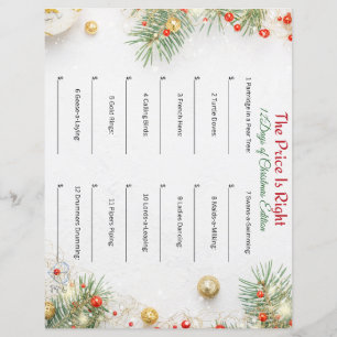 Papier Le Juste Prix - Édition 12 Jours de Noël