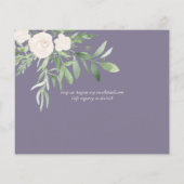 Papier LE MARIAGE DU BUDGET Floral DE Dusty LAVENDER Sage (Dos)