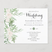 Papier LE MARIAGE DU BUDGET Floral DE Dusty LAVENDER Sage (Devant)
