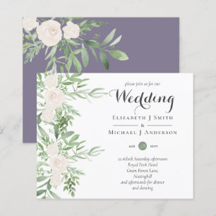 Papier LE MARIAGE DU BUDGET Floral DE Dusty LAVENDER Sage