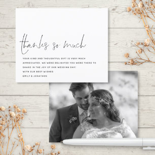 Papier Le Mariage photo de script budgétaire remercie tan