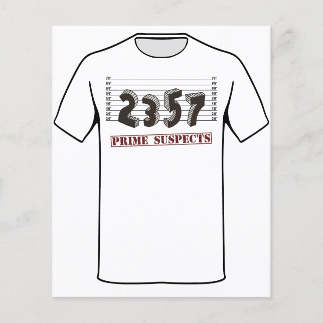 Papier Le nombre premier soupçonne (Devant)