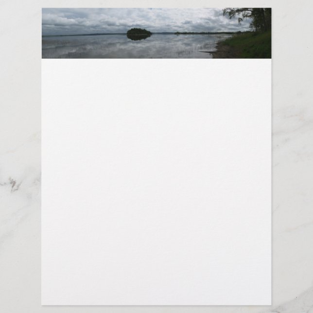 Papier Le panorama sur le lac (Devant)