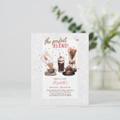 Papier Le parfait mélange BRIDAL DOUCHE Invitations CAFÉ (Debout devant)