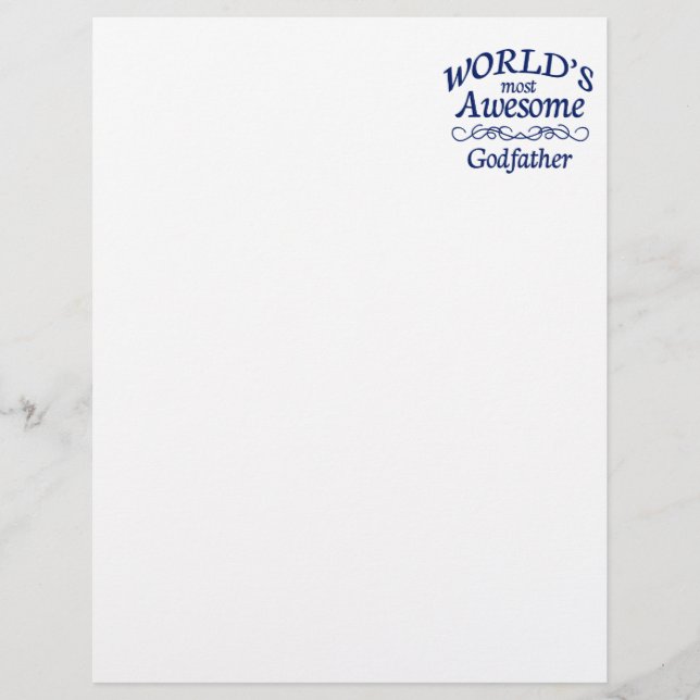 Papier Le parrain le plus génial du monde (Devant)
