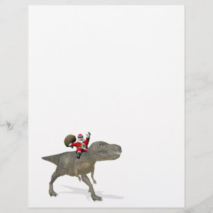 Papier Le Père Noël En Train De Circuler Sur Trex