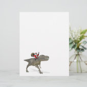 Papier Le Père Noël En Train De Circuler Sur Trex (Debout devant)
