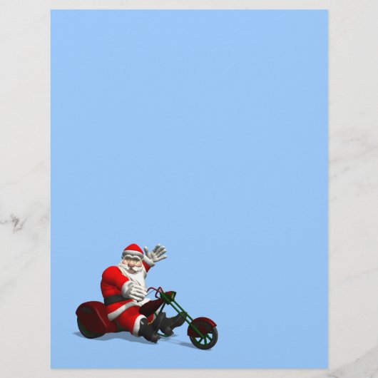 Papier Le Père Noël En Voyage (Devant)