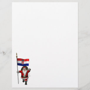 Papier Le Père Noël visite la Croatie