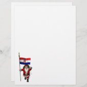 Papier Le Père Noël visite la Croatie (Devant / Derrière)