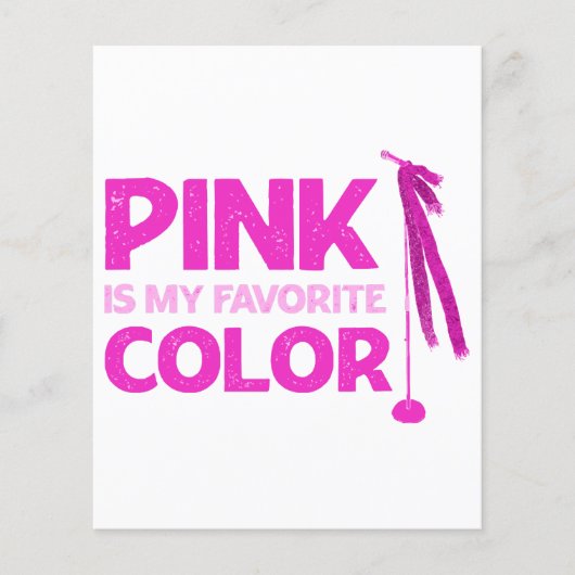 Papier Le Rose Est Ma Couleur Préférée (Devant)